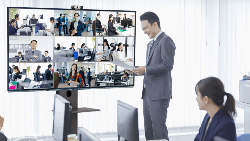 全員参加の会議ができるから、一体感が保たれる